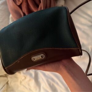 Vintage ESPIRIT Two-Tone Green and Brown Shoulder Bag